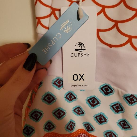 Cupshe Fish Scales Print One Piece 0X NWT - Picture 5 of 8